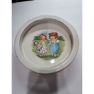 Vintage Buffalo Pottery Children's Dish Cambells Soup Kids